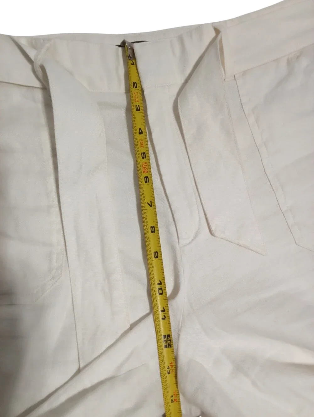 Banana Republic High Waist Linen Wide Leg Tie Waist Career Pants Size 12L